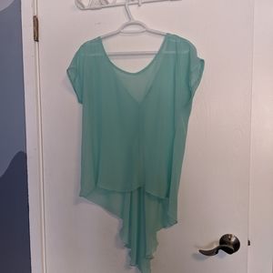Mint Mesh Top